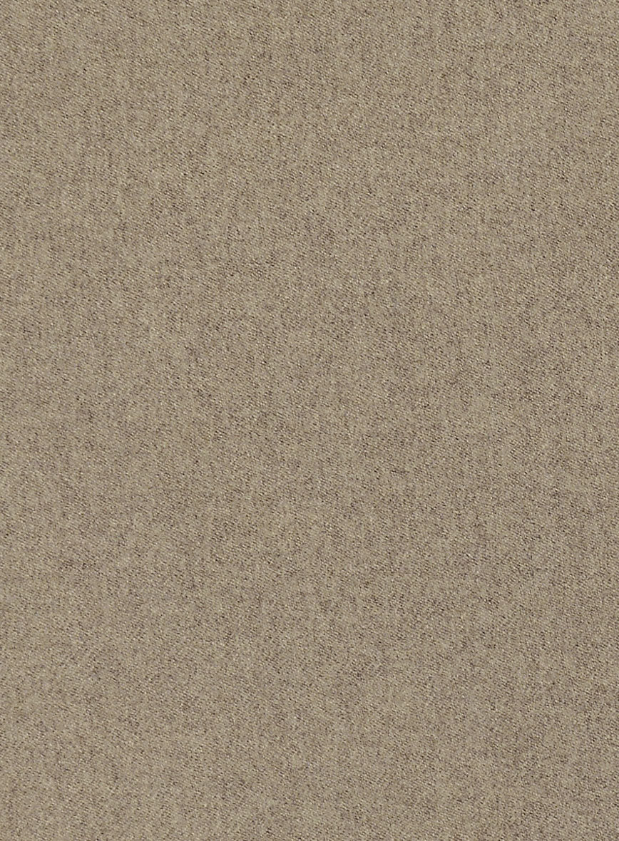 Light Weight Light Brown Tweed Pea Coat - StudioSuits