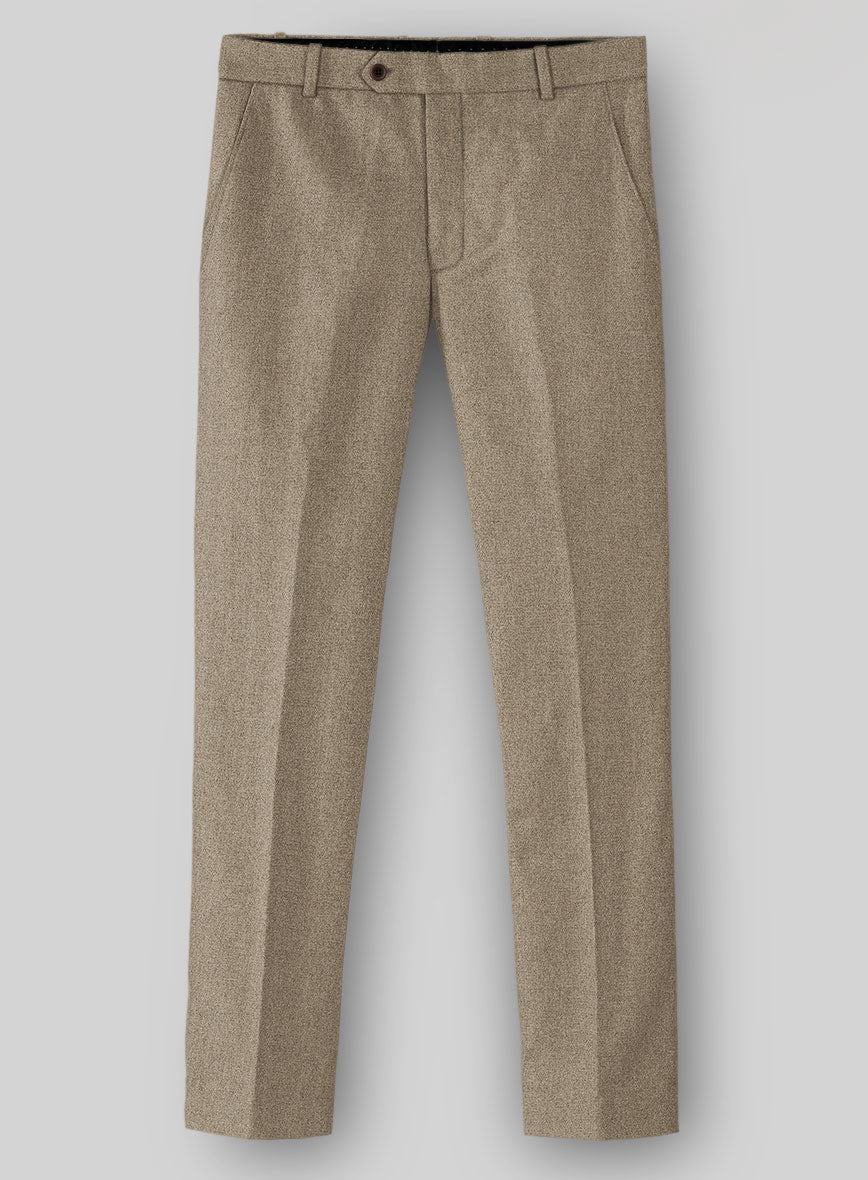 Light Weight Light Brown Tweed Suit - StudioSuits