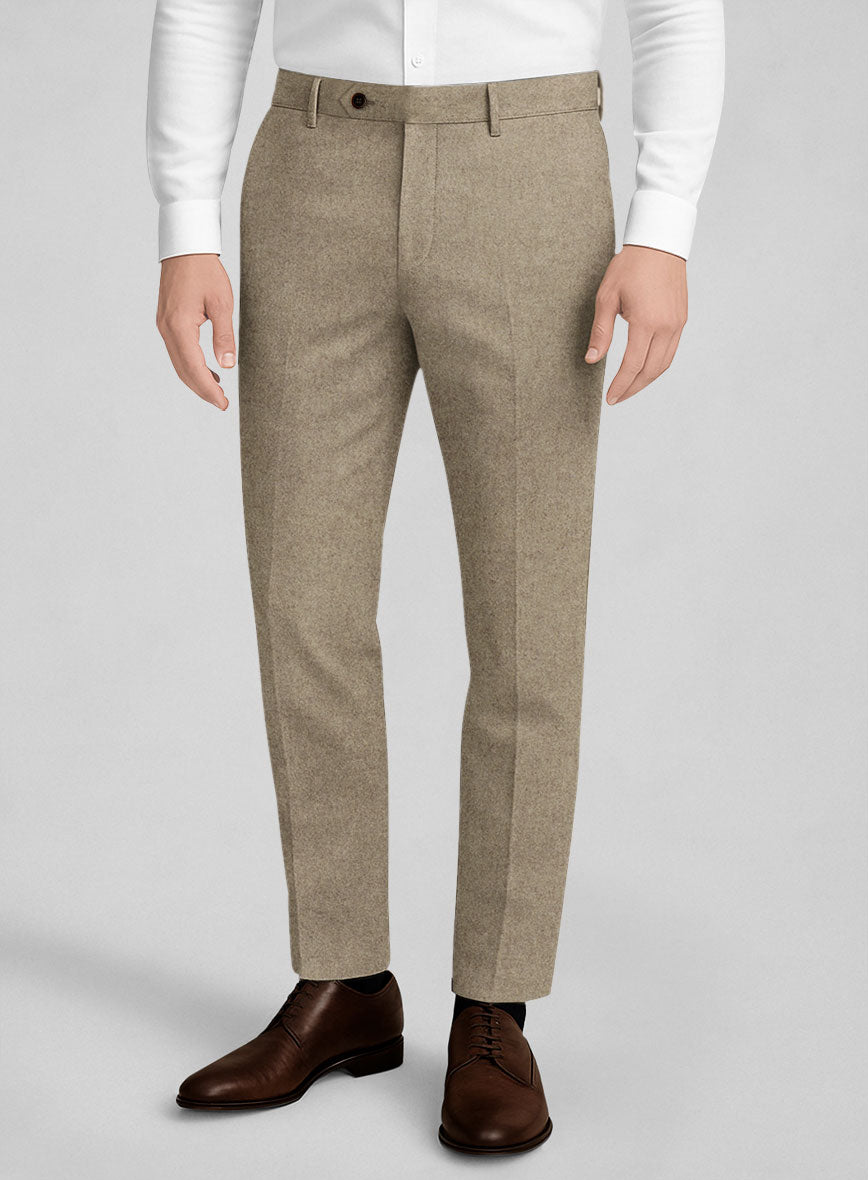 Light Weight Light Brown Tweed Pants – StudioSuits