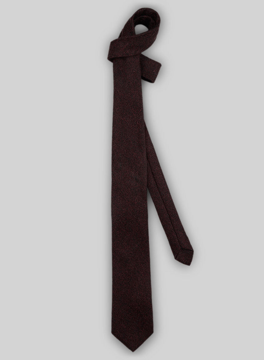Tweed Tie - Melange Wine - StudioSuits