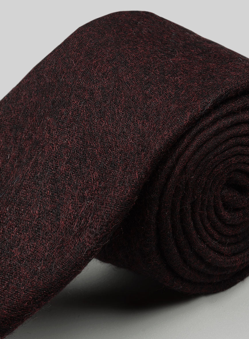Tweed Tie - Melange Wine - StudioSuits
