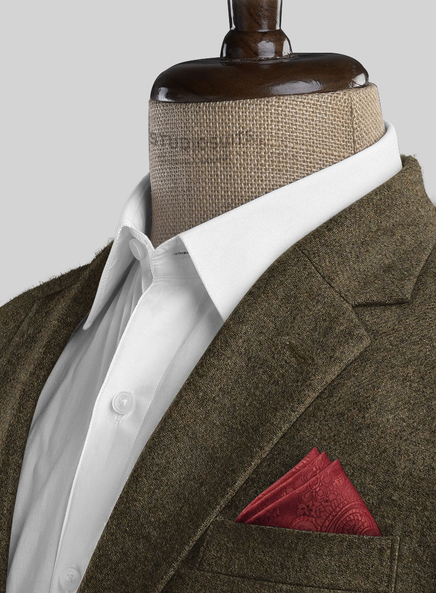 Light Weight Rust Brown Tweed Jacket - StudioSuits