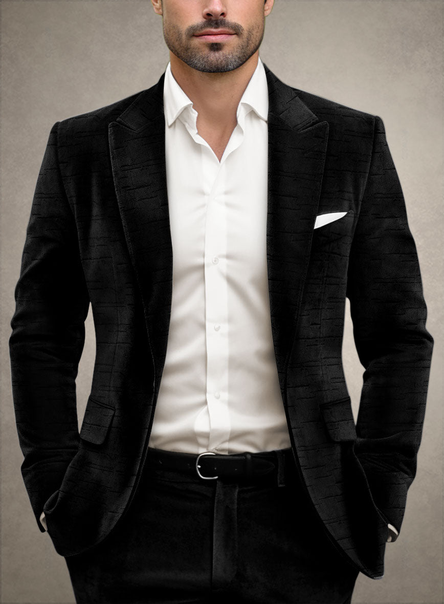 Linear Velvet Blazer - StudioSuits