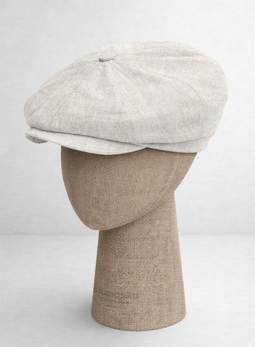 Linen Newsboy Cap - StudioSuits