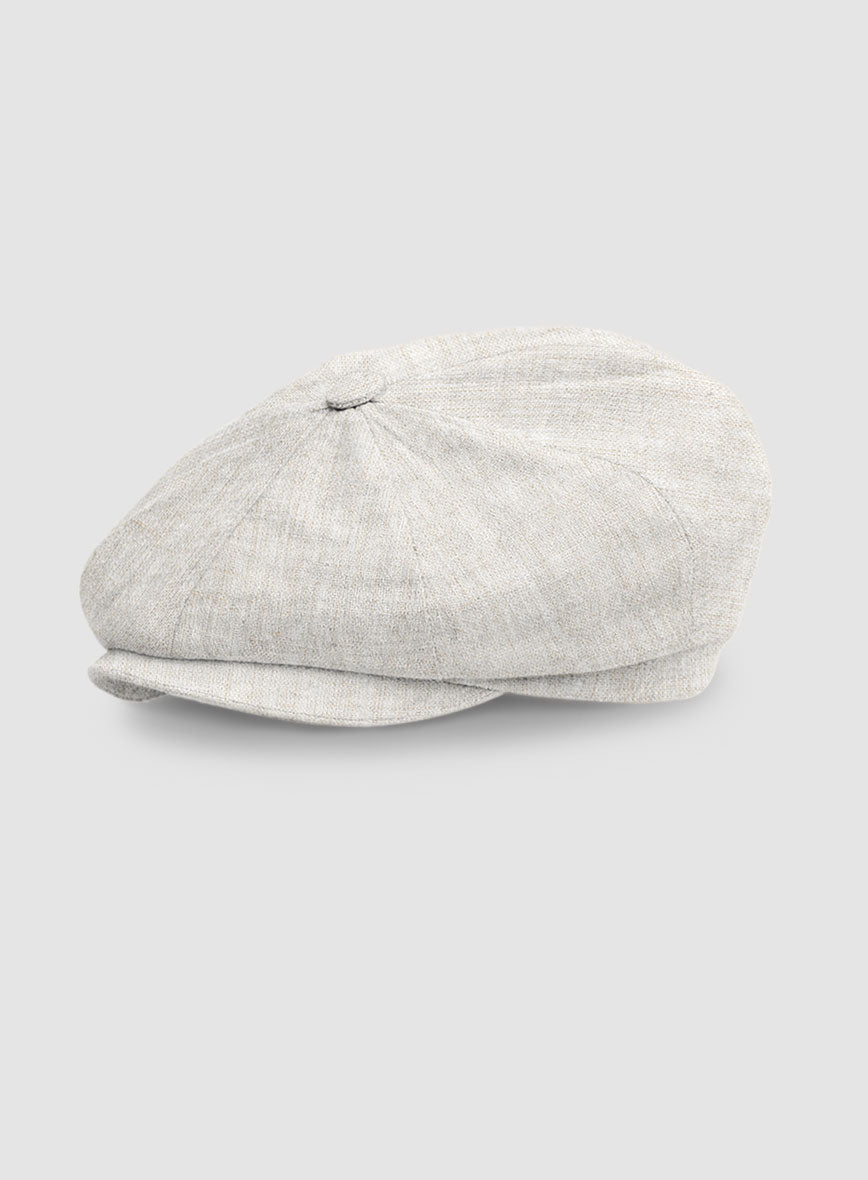 Linen Newsboy Cap - StudioSuits