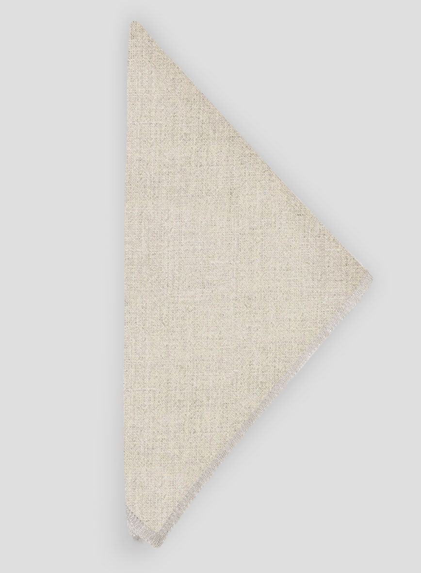 Linen Pocket Square - Barn Beige - StudioSuits