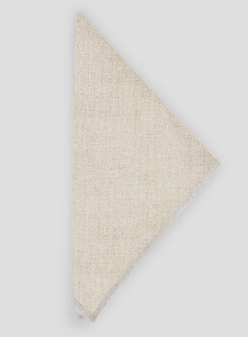 Linen Pocket Square - Barn Beige - StudioSuits