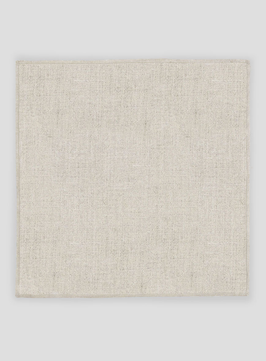 Linen Pocket Square - Barn Beige - StudioSuits
