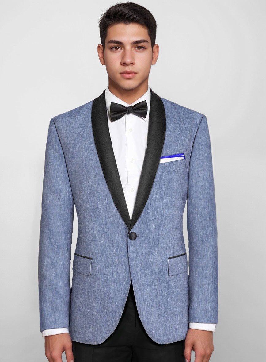 Linen Tuxedo Jacket - StudioSuits