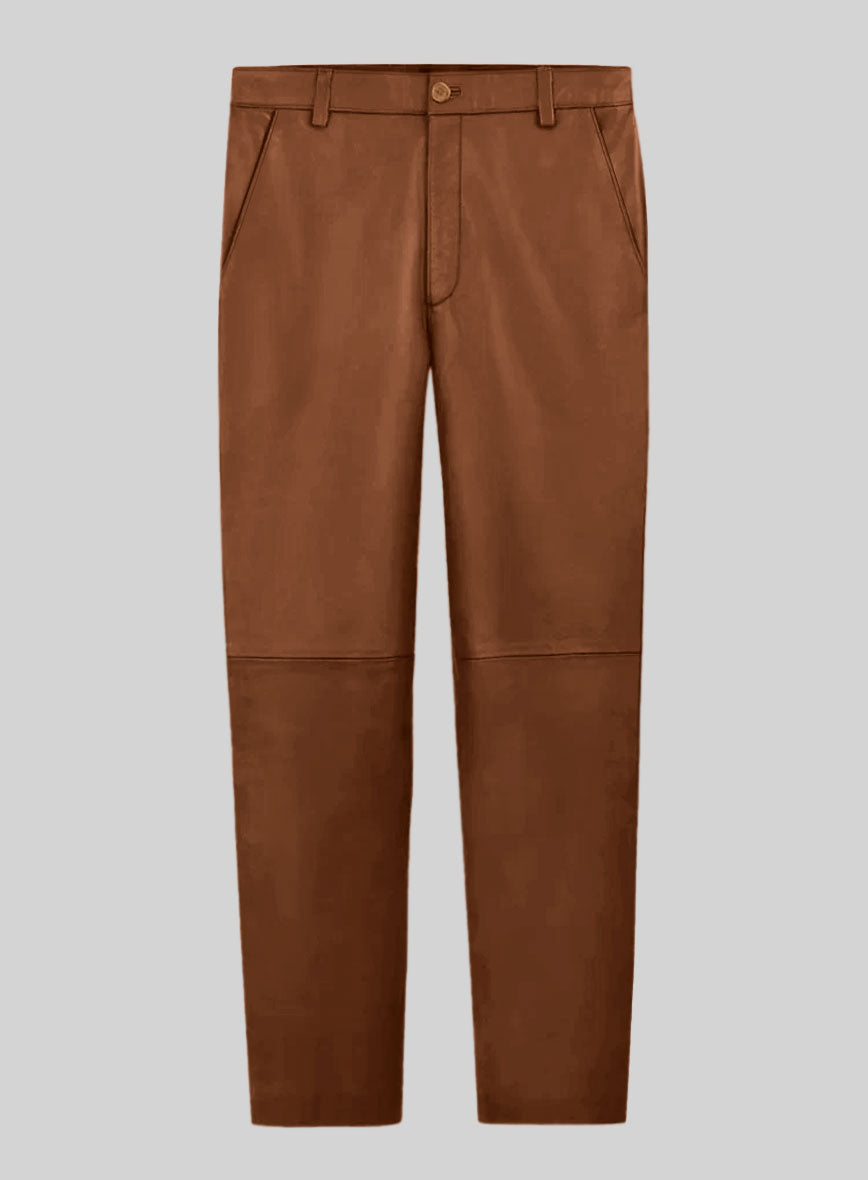 Log Cabin Brown Leather Suit - StudioSuits