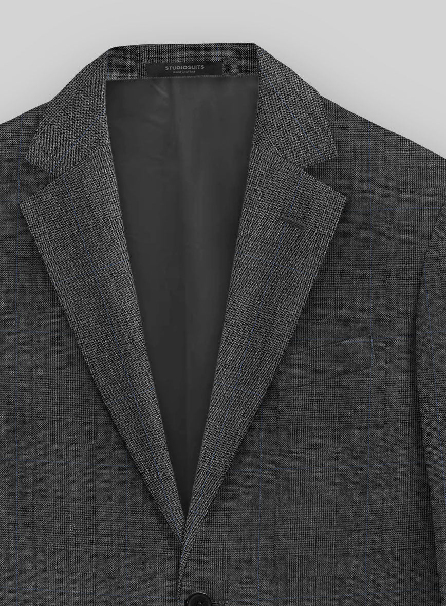 London Loom Lucerio Glen Wool Jacket - StudioSuits