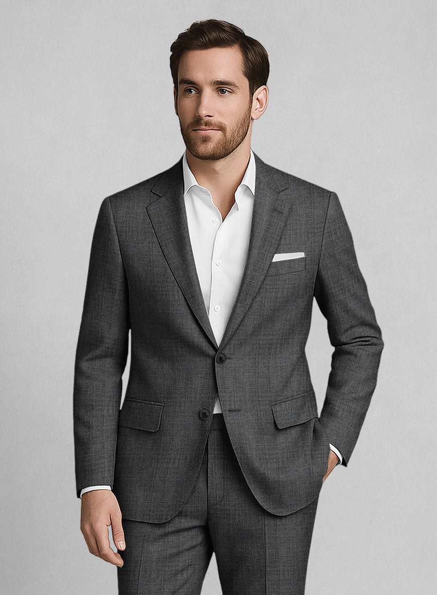 London Loom Lucerio Glen Wool Suit - StudioSuits