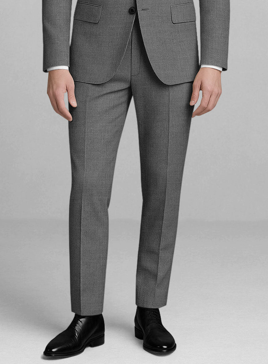 London Loom Orrenzo Birdseye Wool Suit - StudioSuits
