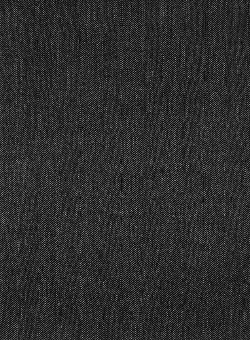 London Loom Taviano Herringbone Wool Suit - StudioSuits