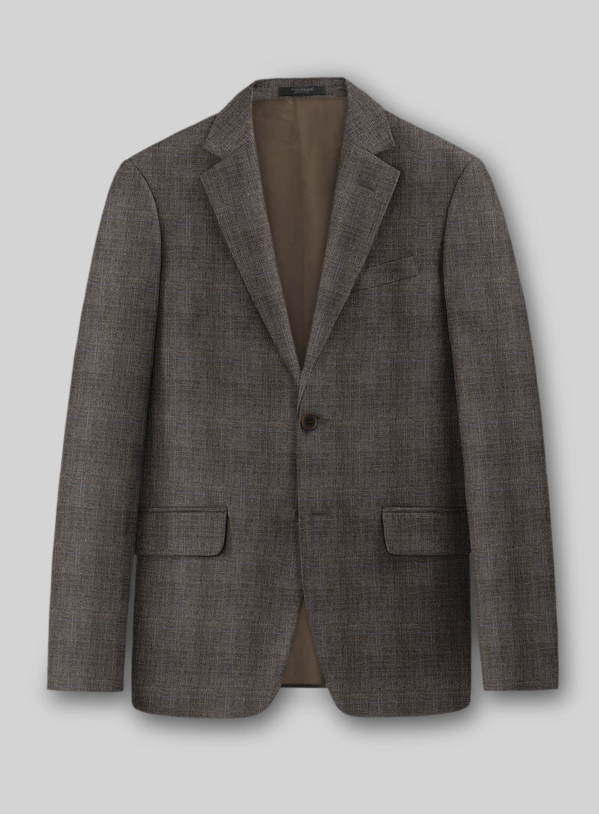 London Loom Zefero Glen Wool Jacket - StudioSuits