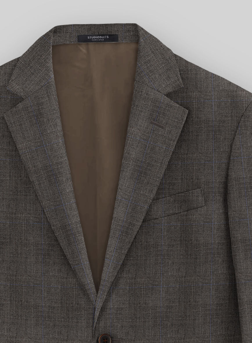 London Loom Zefero Glen Wool Jacket - StudioSuits