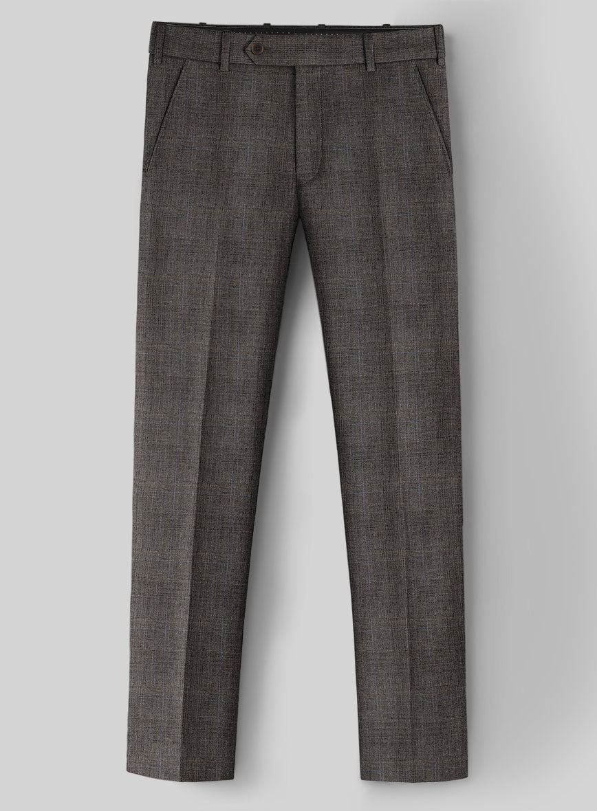 London Loom Zefero Glen Wool Pants - StudioSuits