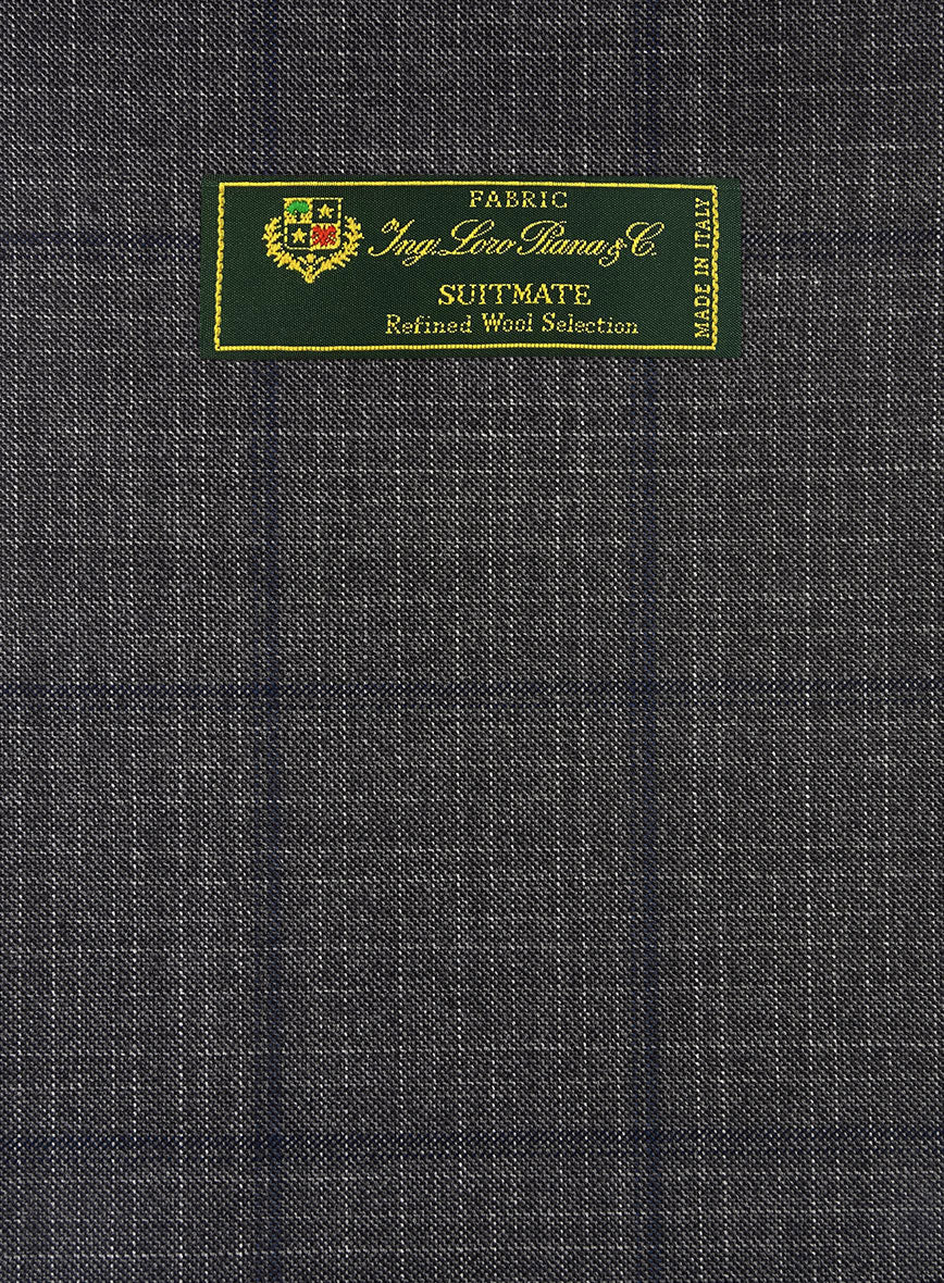 Loro Piana Suitmate Ash Gray Check Jacket - StudioSuits
