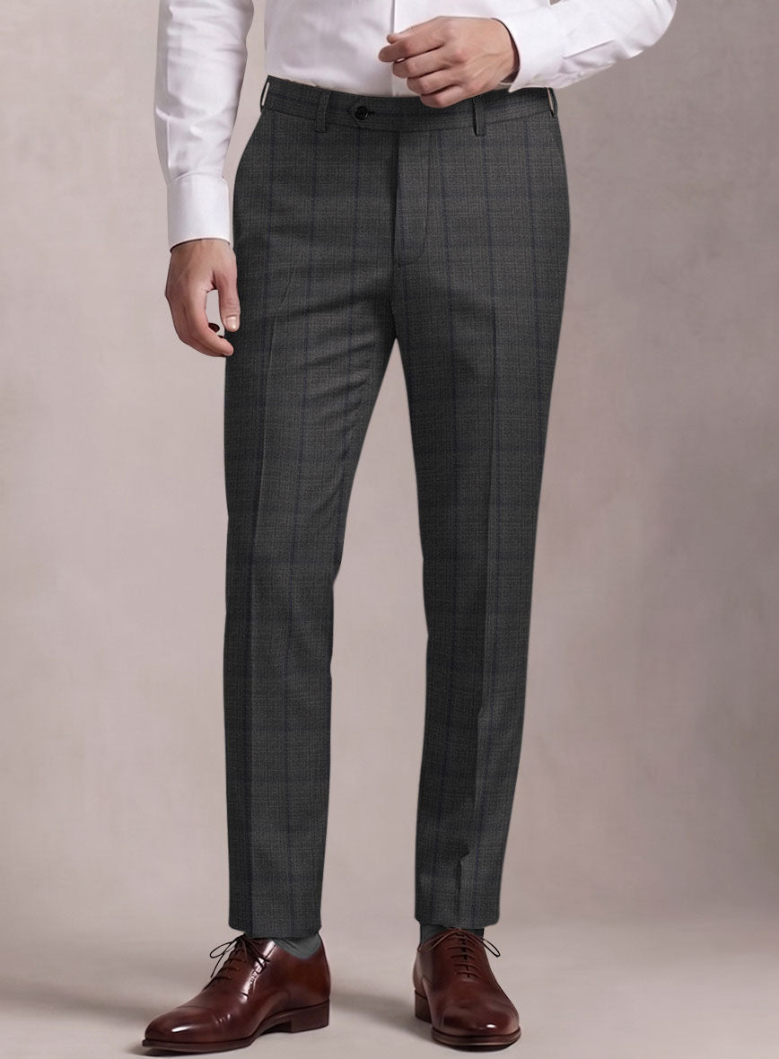 Loro Piana Suitmate Ash Gray Check Suit - StudioSuits