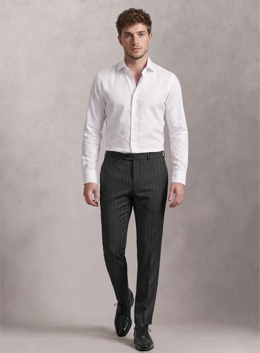 Loro Piana Suitmate Ash Gray Stripe Suit - StudioSuits