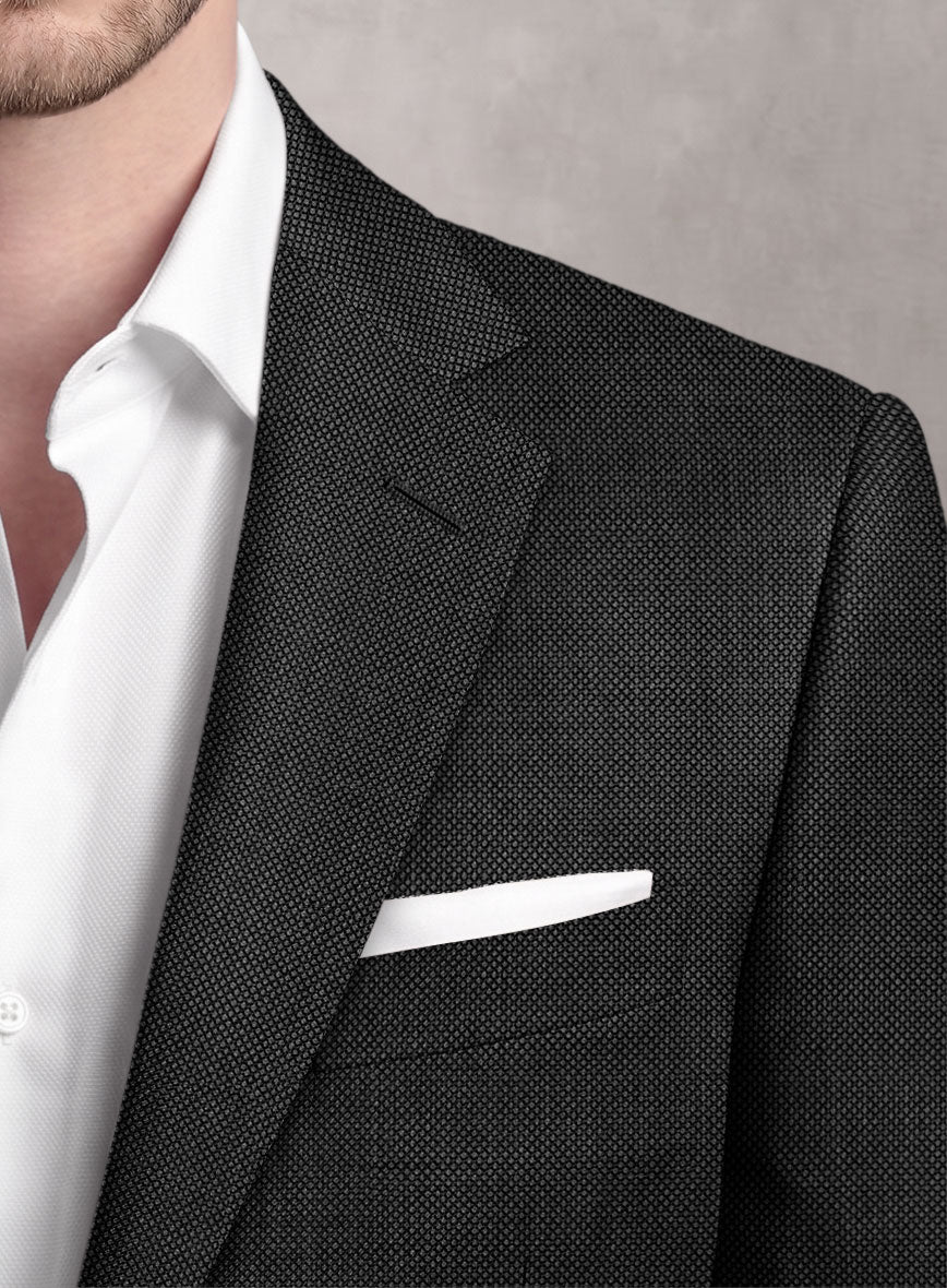 Loro Piana Suitmate Birdseye Gray Jacket - StudioSuits