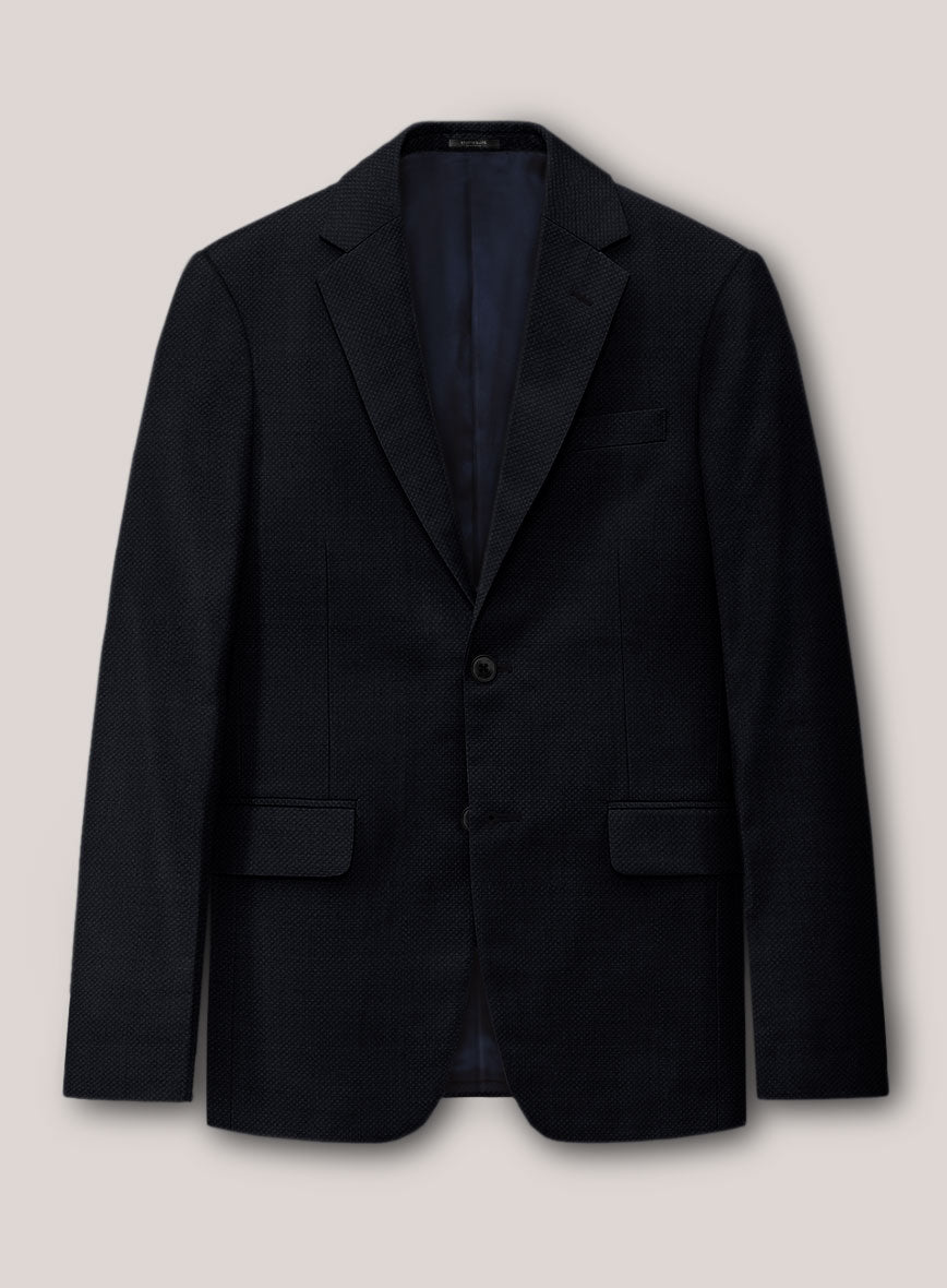 Loro Piana Suitmate Birdseye Midnight Blue Jacket - StudioSuits