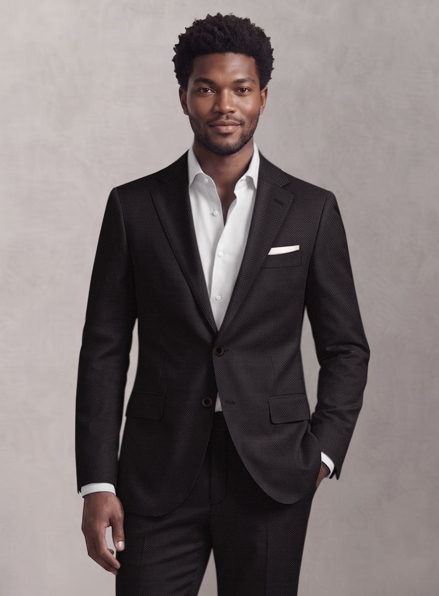Loro Piana Suitmate Birdseye Wine Suit - StudioSuits
