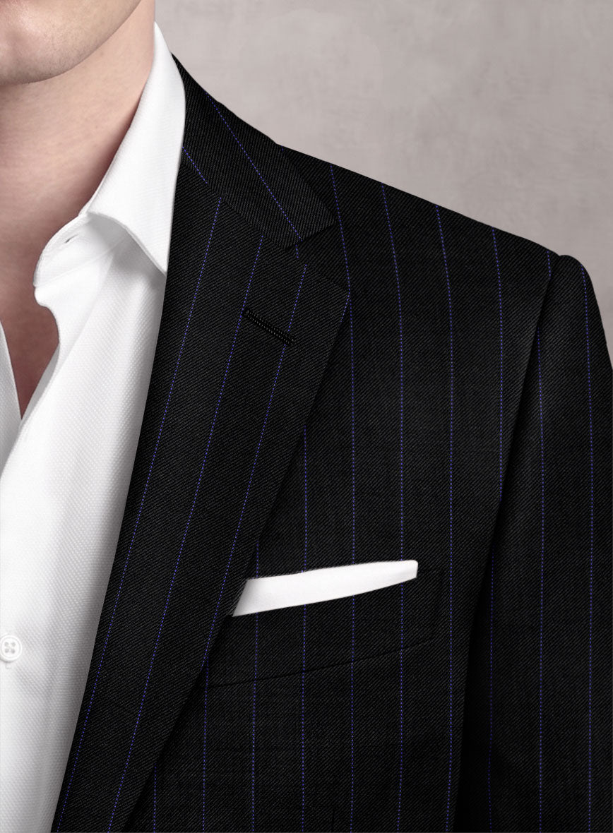 Loro Piana Suitmate Black Stripe Suit - StudioSuits