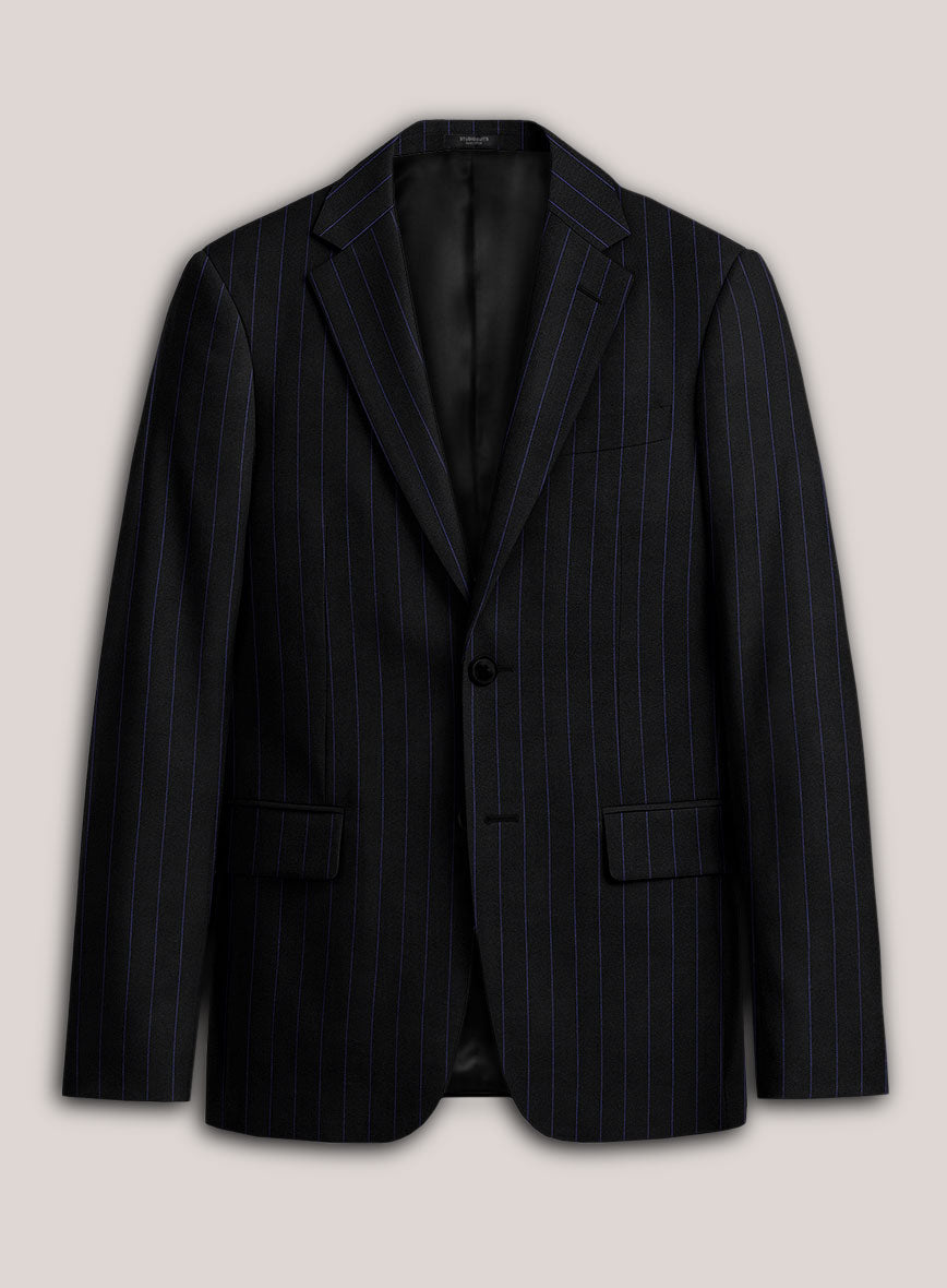 Loro Piana Suitmate Black Stripe Jacket - StudioSuits