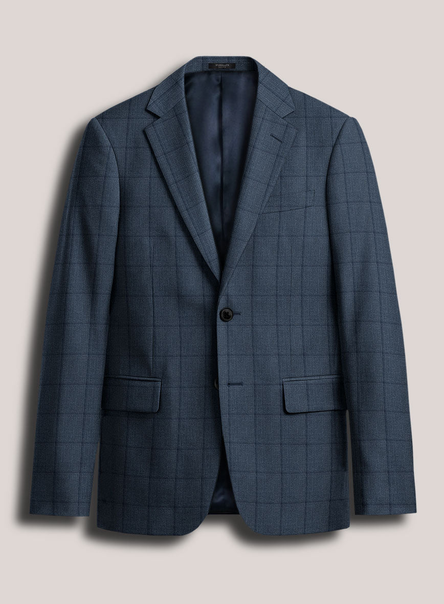 Loro Piana Suitmate Blue Check Suit - StudioSuits
