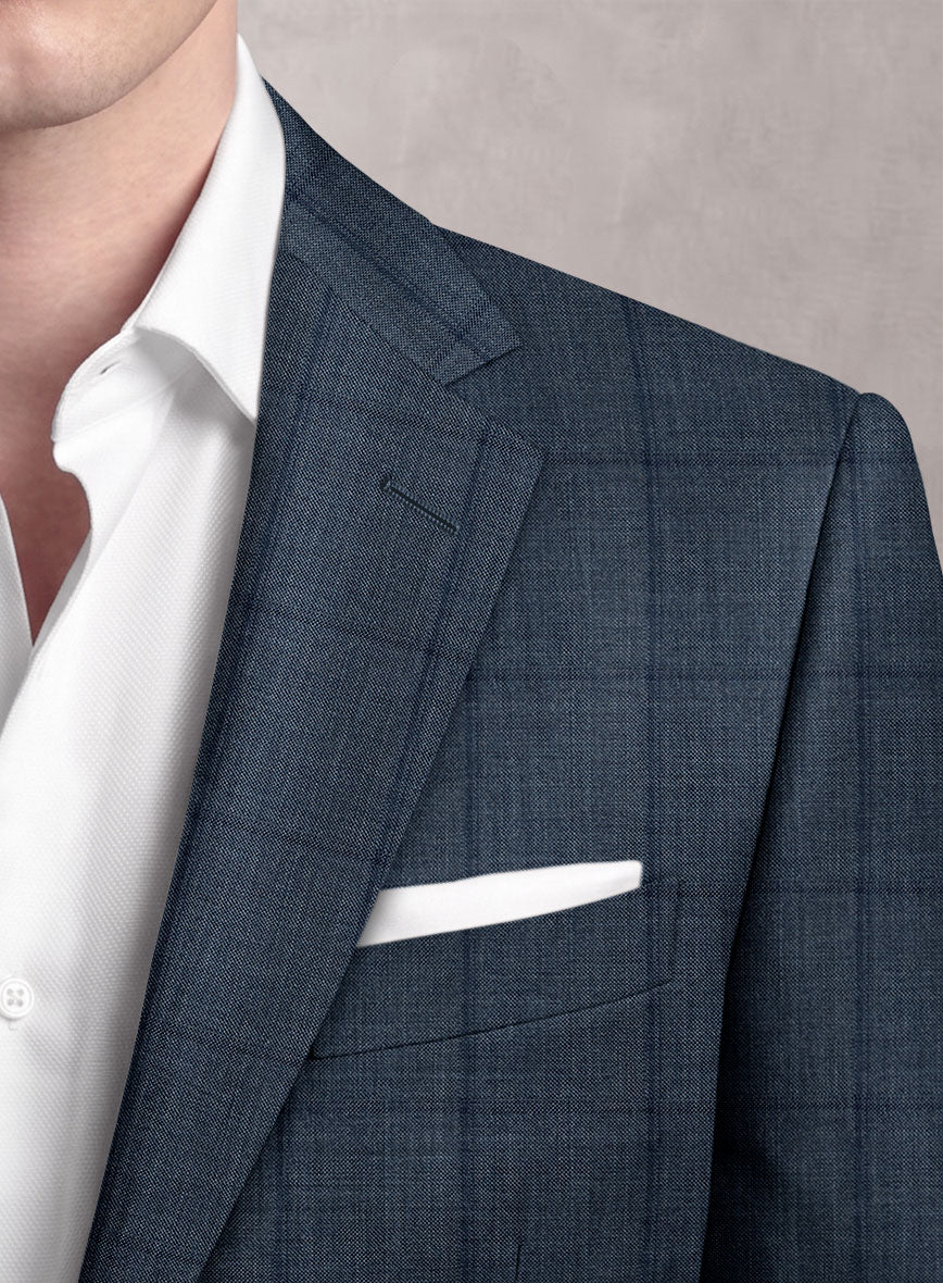 Loro Piana Suitmate Blue Check Suit - StudioSuits