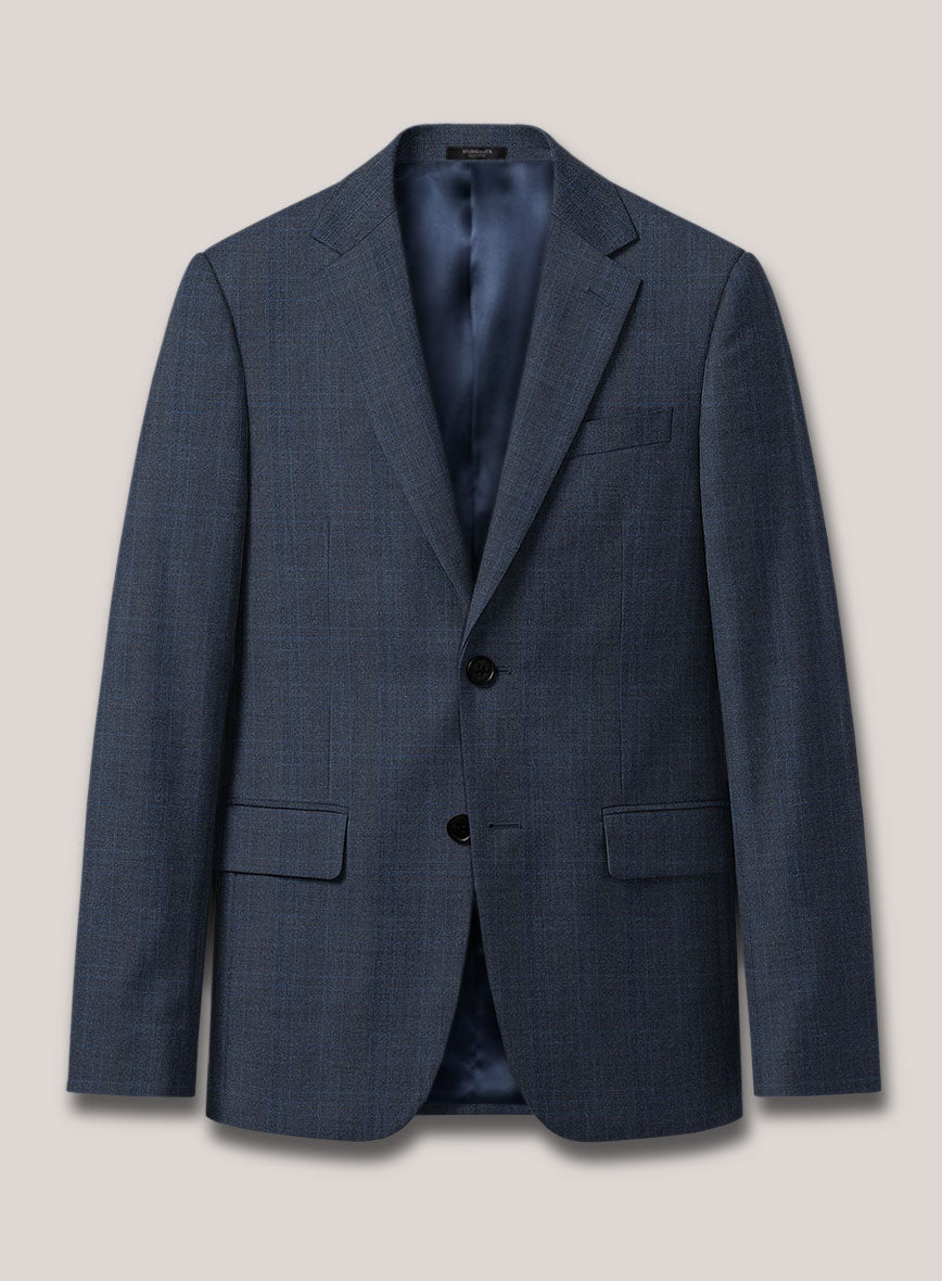 Loro Piana Suitmate Blue Tartan Jacket - StudioSuits