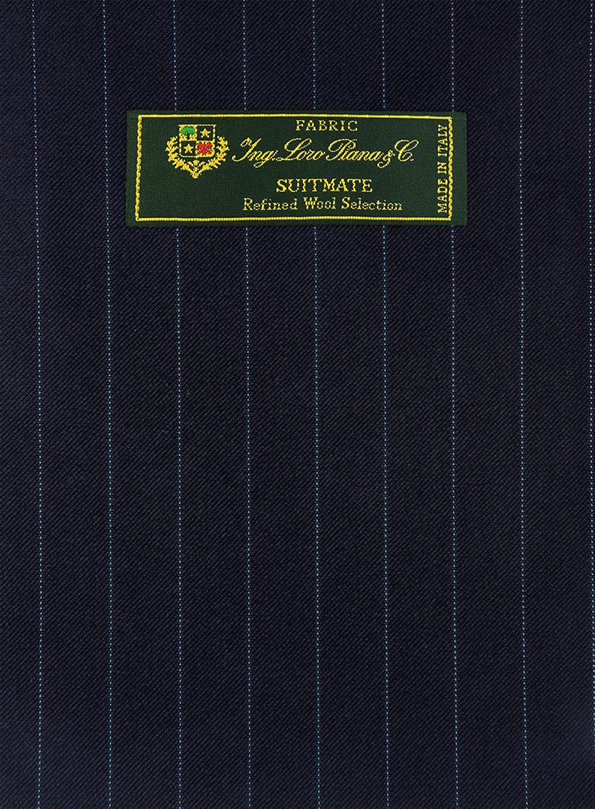 Loro Piana Suitmate Bold Blue Stripe Jacket - StudioSuits
