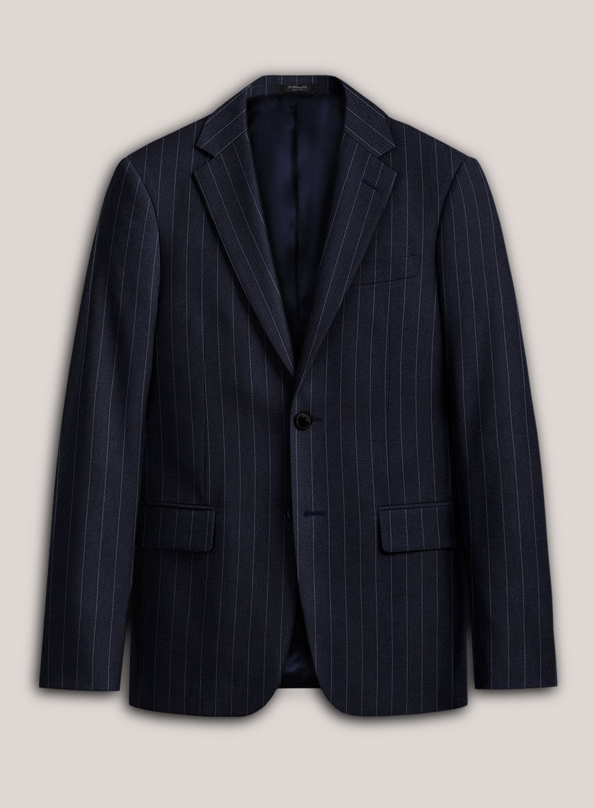 Loro Piana Suitmate Bold Blue Stripe Jacket - StudioSuits
