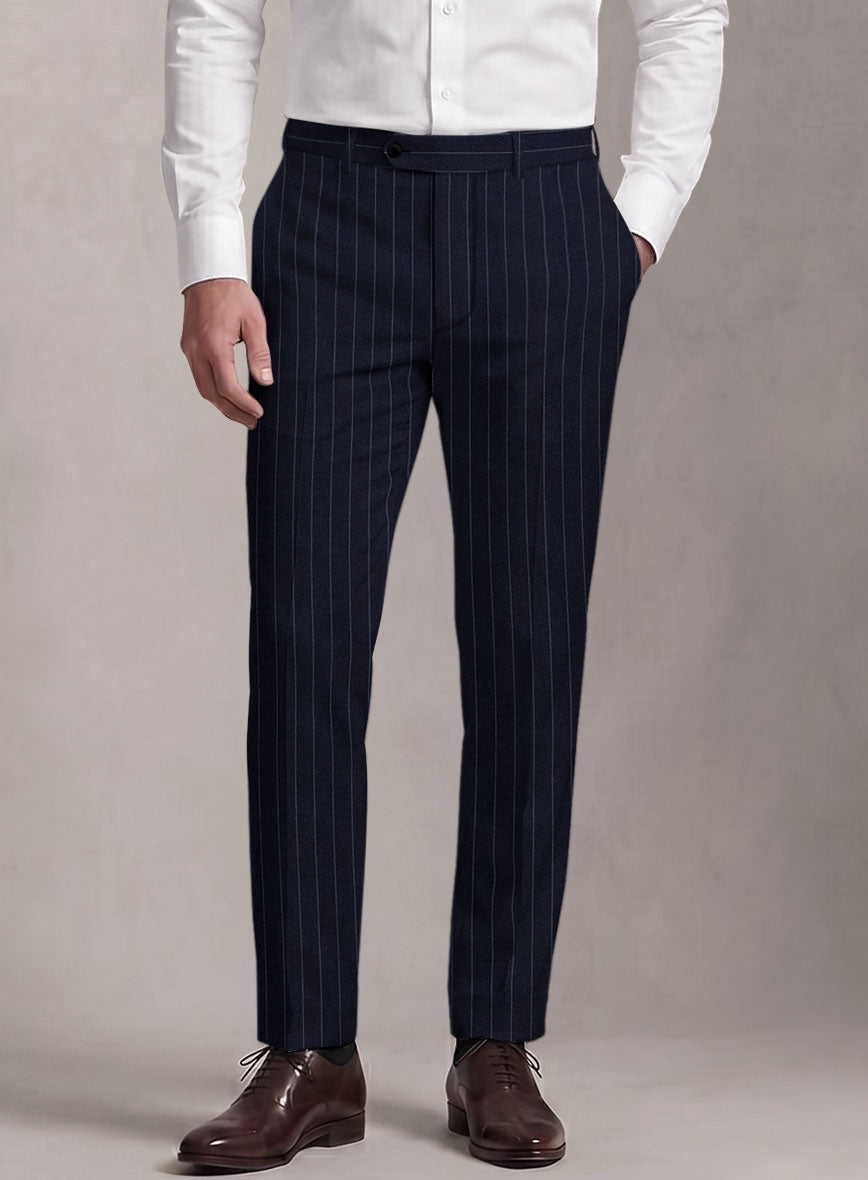 Loro Piana Suitmate Bold Blue Stripe Suit - StudioSuits
