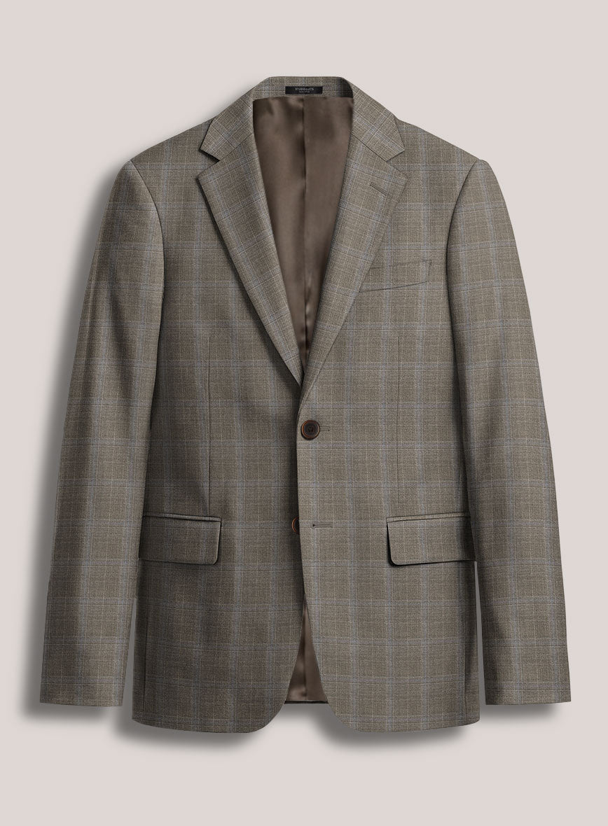Loro Piana Suitmate Brown Check Jacket - StudioSuits