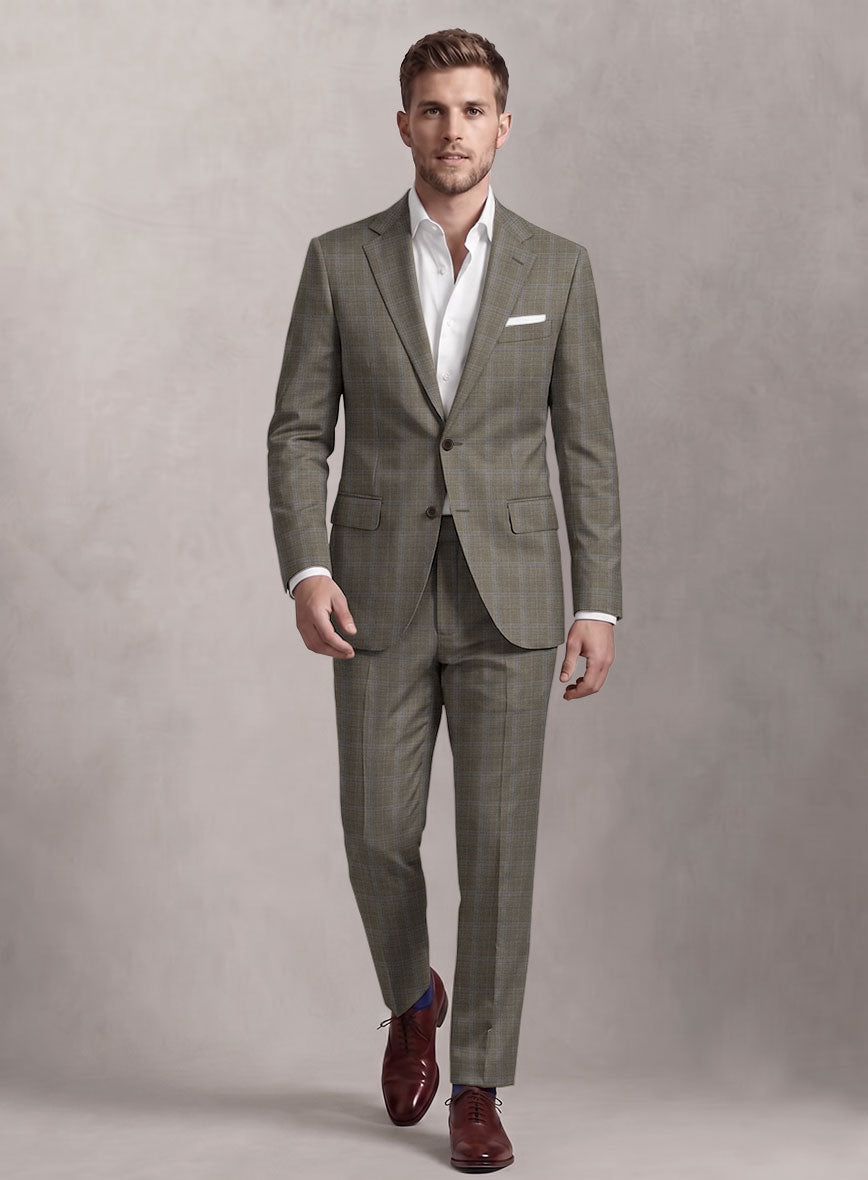 Loro Piana Suitmate Brown Check Suit - StudioSuits
