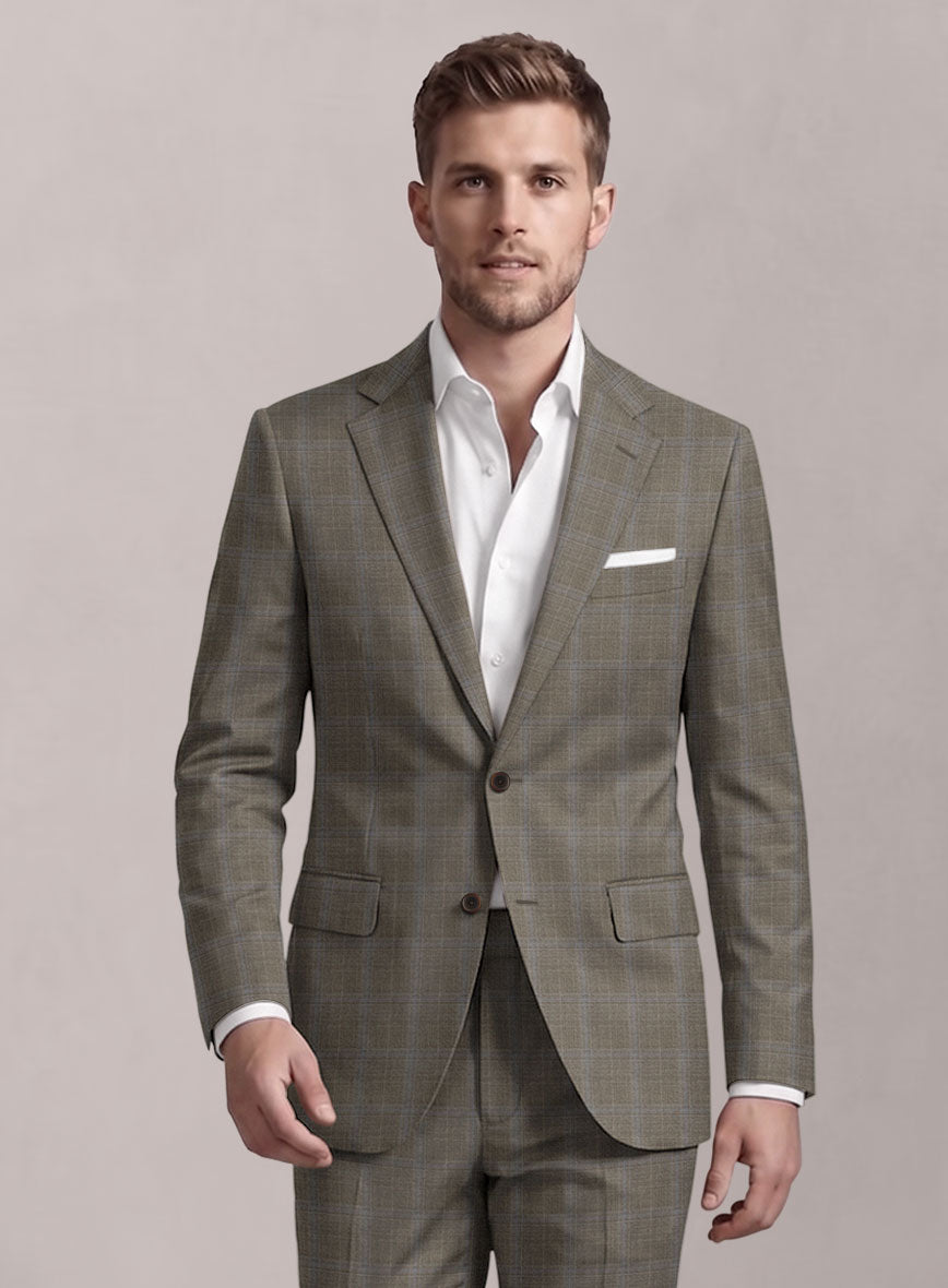 Loro Piana Suitmate Brown Check Suit - StudioSuits