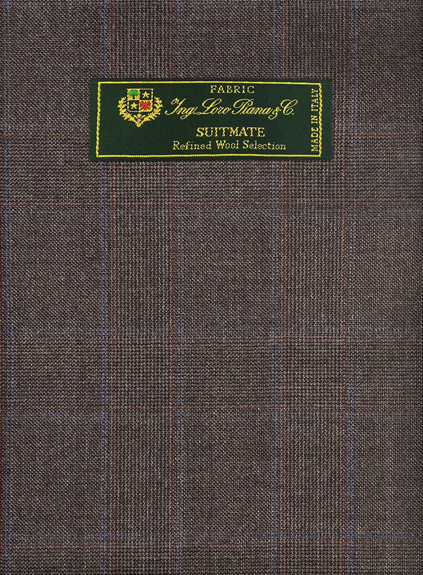 Loro Piana Suitmate Brown Tartan Pants - StudioSuits