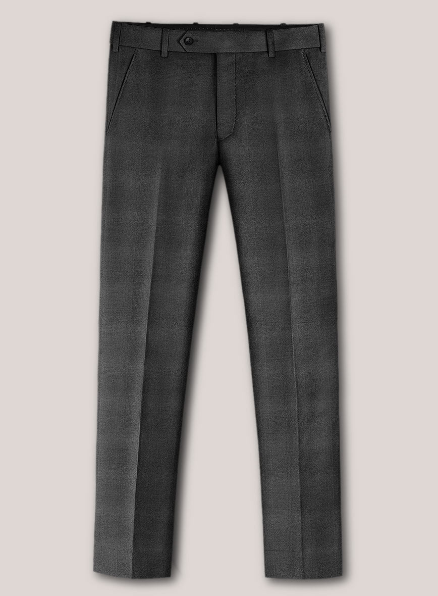 Loro Piana Suitmate Charcoal Glen Pants - StudioSuits