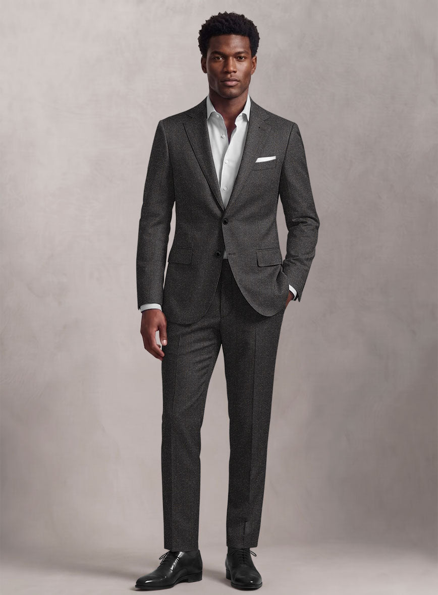 Loro Piana Suitmate Charcoal Tartan Suit - StudioSuits