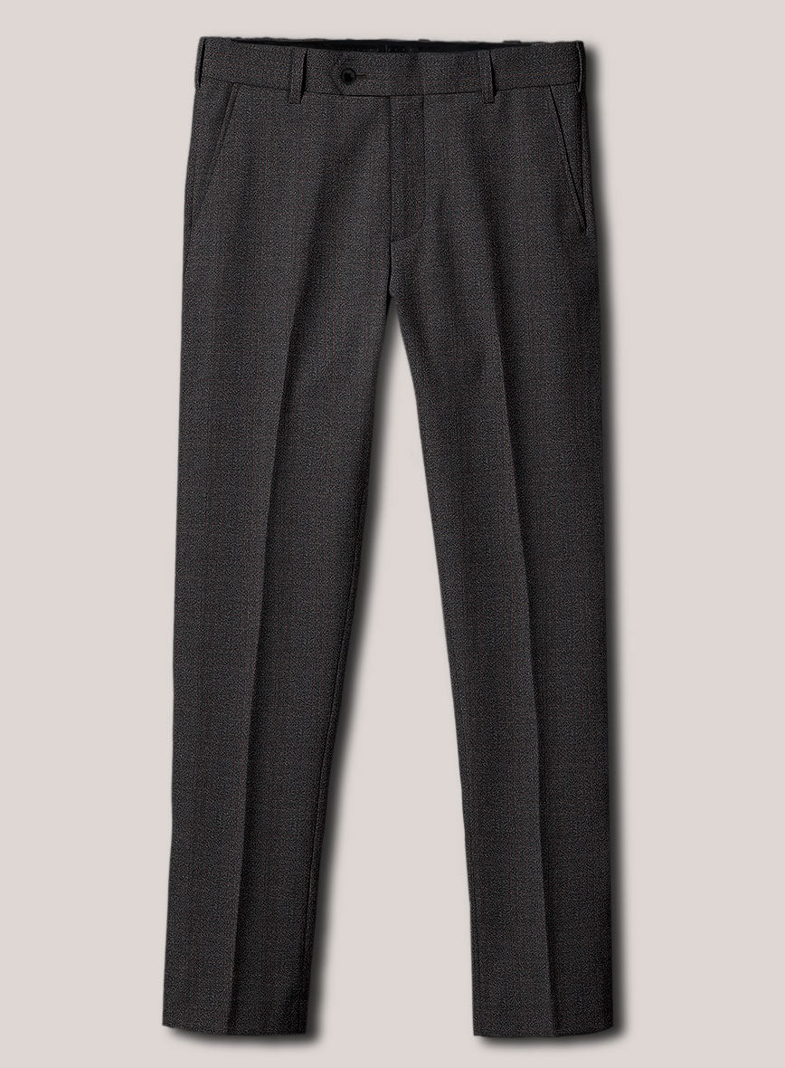 Loro Piana Suitmate Charcoal Tartan Pants - StudioSuits