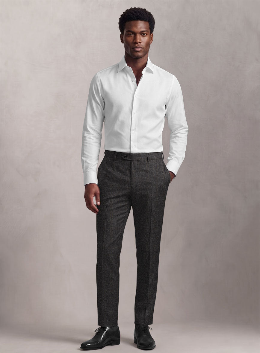 Loro Piana Suitmate Charcoal Tartan Pants - StudioSuits