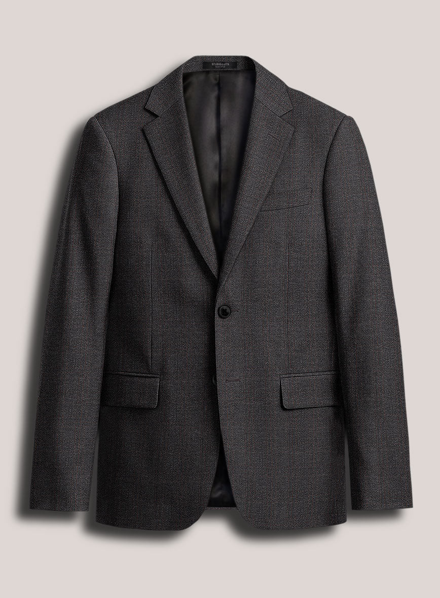 Loro Piana Suitmate Charcoal Tartan Jacket - StudioSuits