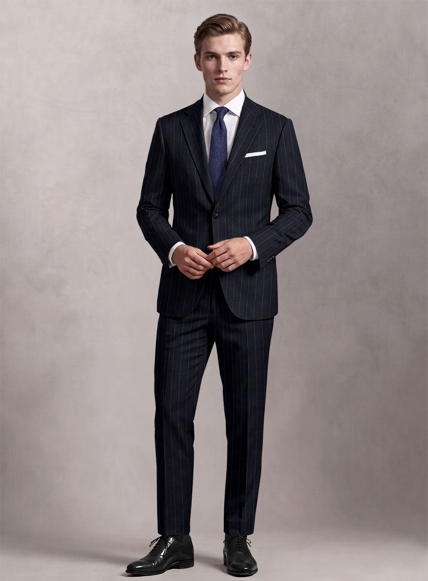 Loro Piana Suitmate Deep Blue Stripe Suit - StudioSuits
