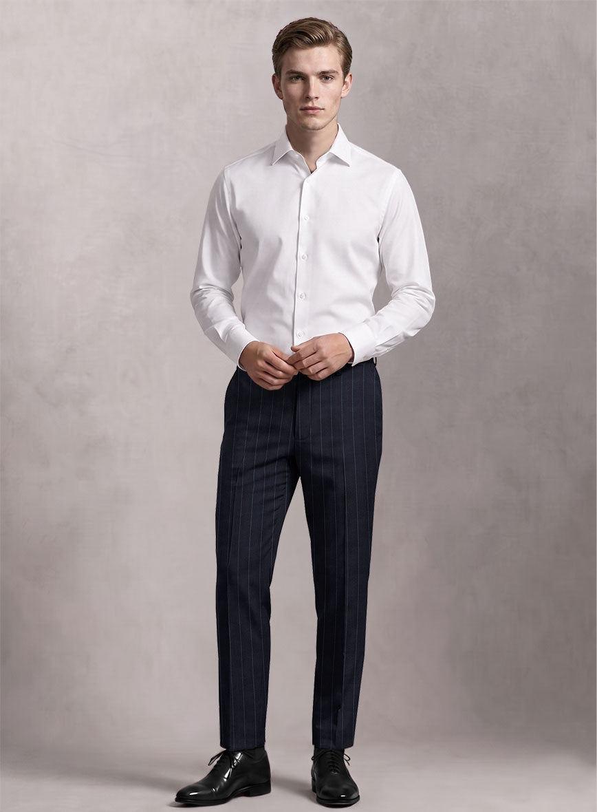 Loro Piana Suitmate Deep Blue Stripe Suit - StudioSuits