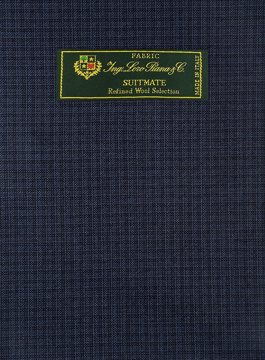 Loro Piana Suitmate Gingham Blue Check Suit - StudioSuits