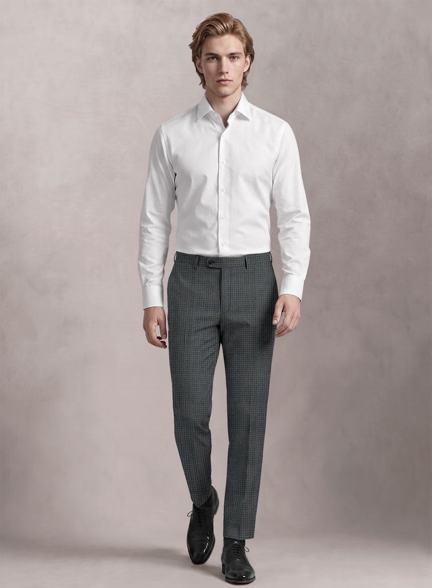 Loro Piana Suitmate Gingham Gray Check Suit - StudioSuits