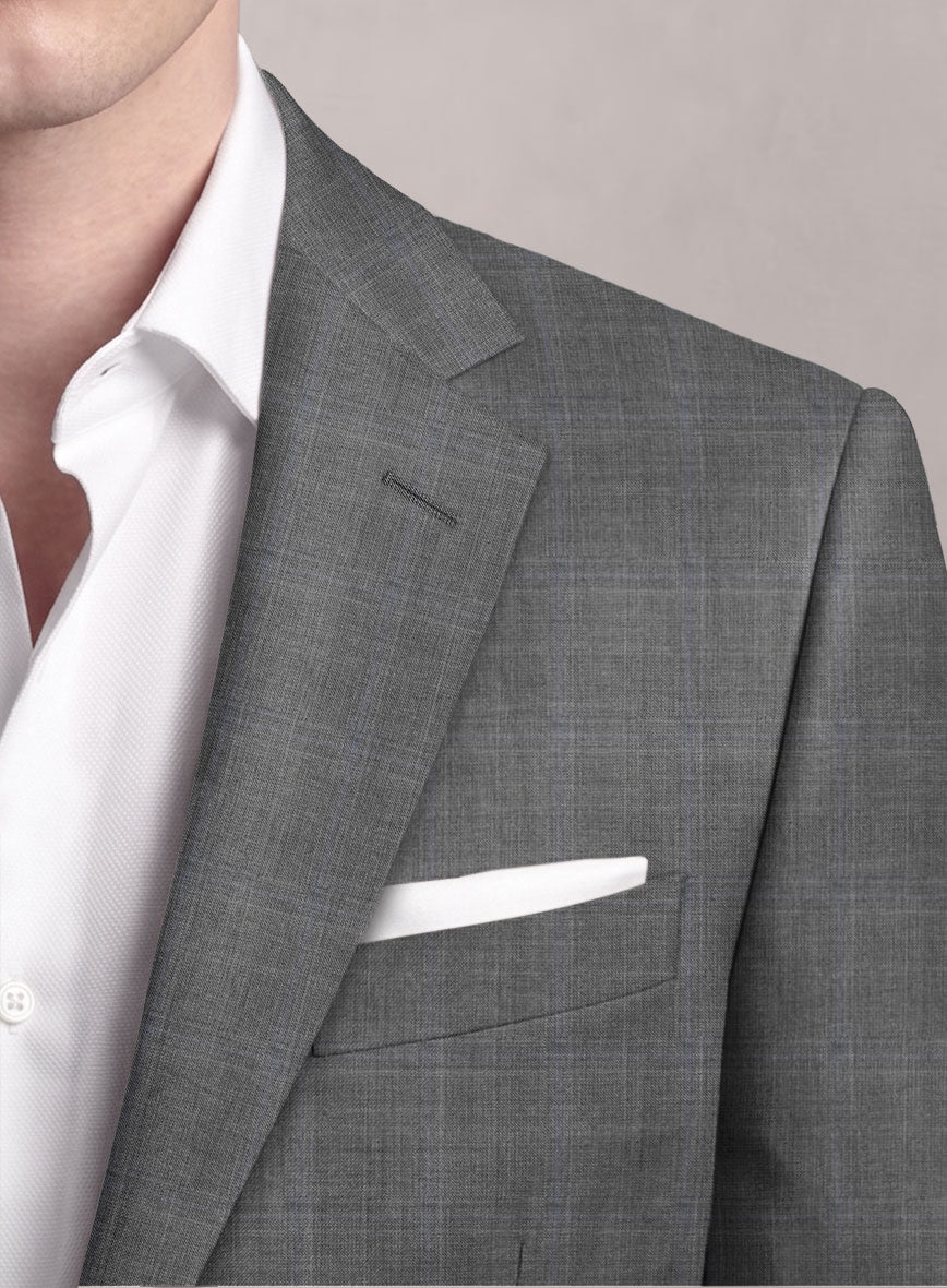 Loro Piana Suitmate Gray Check Jacket - StudioSuits