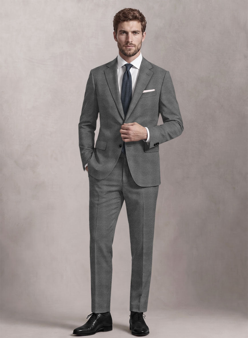 Loro Piana Suitmate Gray Glen Suit - StudioSuits